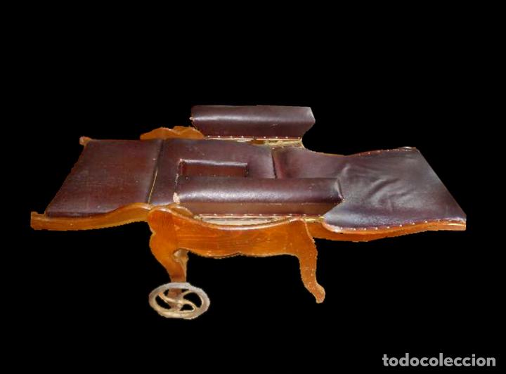 Antigüedades: antigua silla de partos, ginecología, ? Pieza rarísima de museo. Luneville.Roble - Foto 3 - 31139468