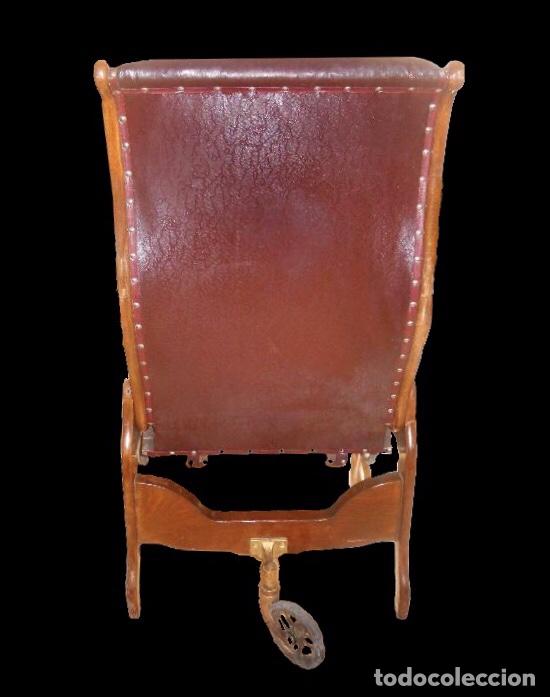 Antigüedades: antigua silla de partos, ginecología, ? Pieza rarísima de museo. Luneville.Roble - Foto 4 - 31139468