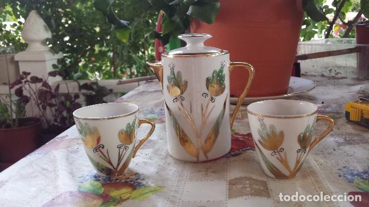 Antig&uuml;edades: lechera y dos tazas de limoges - Foto 1