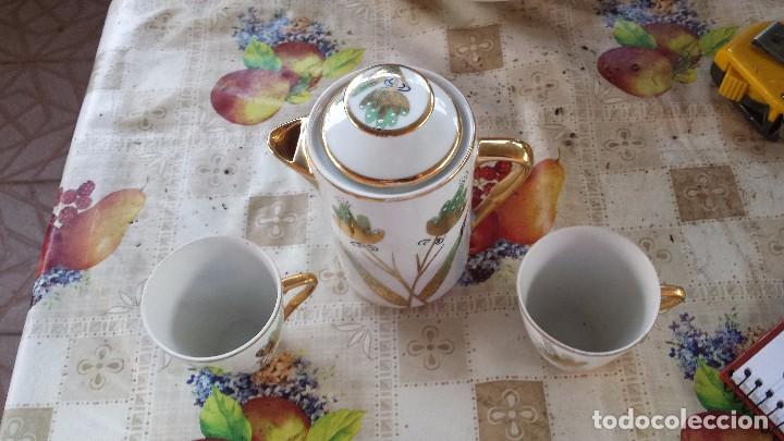 Antig&uuml;edades: lechera y dos tazas de limoges - Foto 2