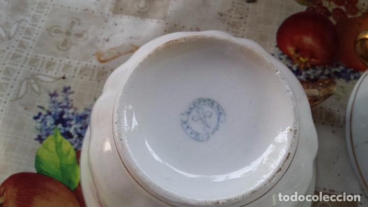 Antig&uuml;edades: antigua dos tazas de desayuno - Foto 3