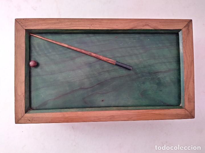 Antig&uuml;edades: CAJA DE MADERA DE OLIVO BILLAR - Foto 3