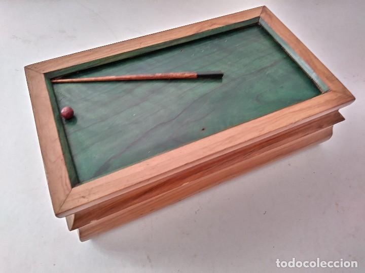 Antig&uuml;edades: CAJA DE MADERA DE OLIVO BILLAR - Foto 1