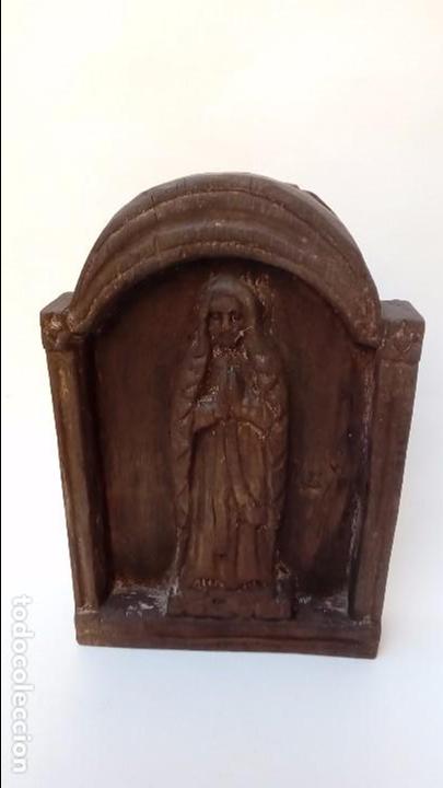 Antig&uuml;edades: virgen de madera - - Foto 1