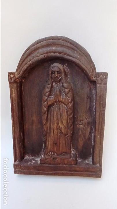 Antig&uuml;edades: virgen de madera - - Foto 2