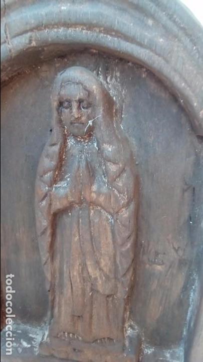 Antig&uuml;edades: virgen de madera - - Foto 3
