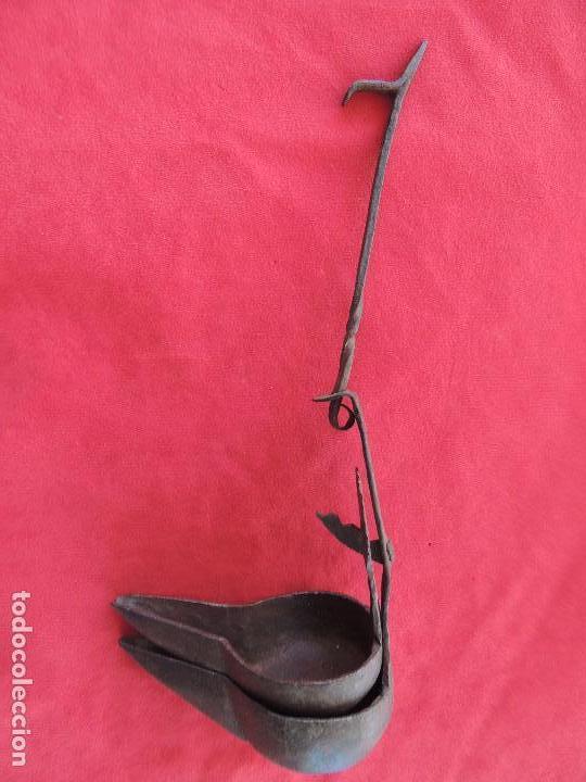 Antig&uuml;edades: CANDIL ANTIGUO COMPLETO Y BONITO. - Foto 1