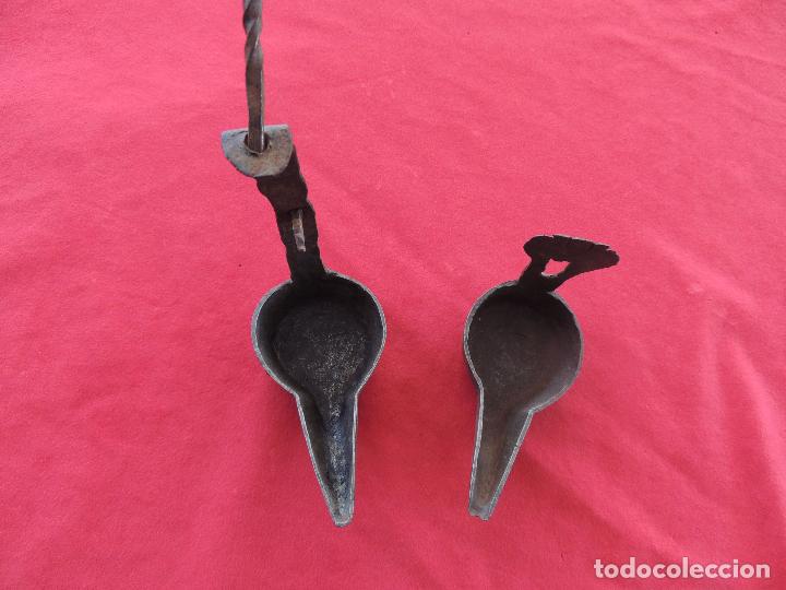 Antig&uuml;edades: CANDIL ANTIGUO COMPLETO Y BONITO. - Foto 4