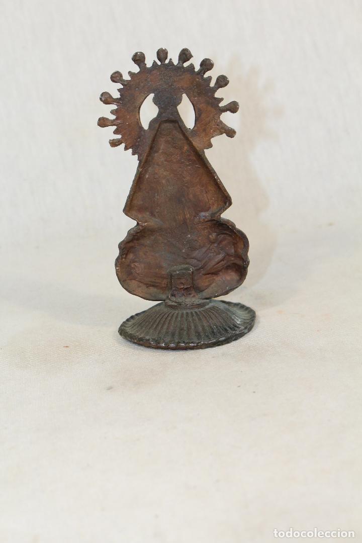 Antig&uuml;edades: nuestra se&ntilde;ora del rosario en bronce - Foto 4