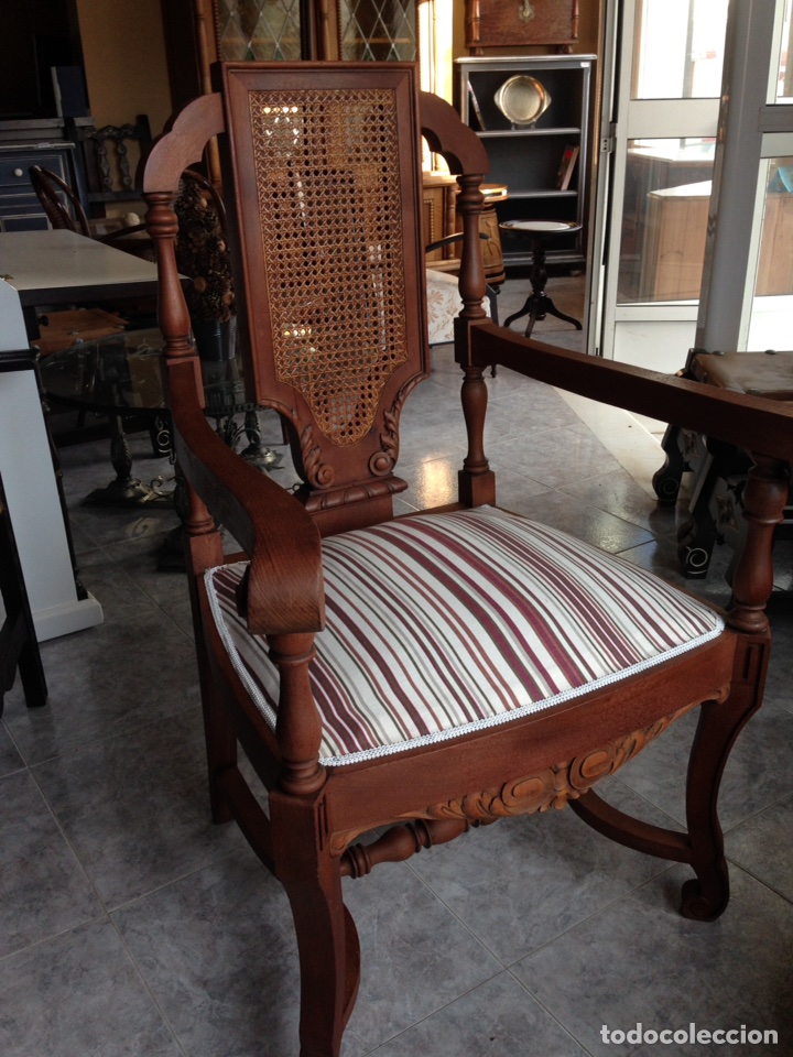 Antig&uuml;edades: Antiguo sill&oacute;n Despacho Caoba Natural - Foto 1