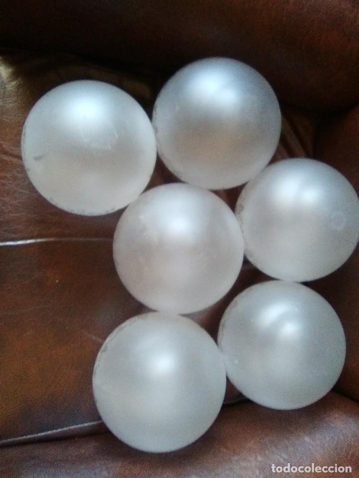 Antig&uuml;edades: Seis globos para l&aacute;mpara. - Foto 2