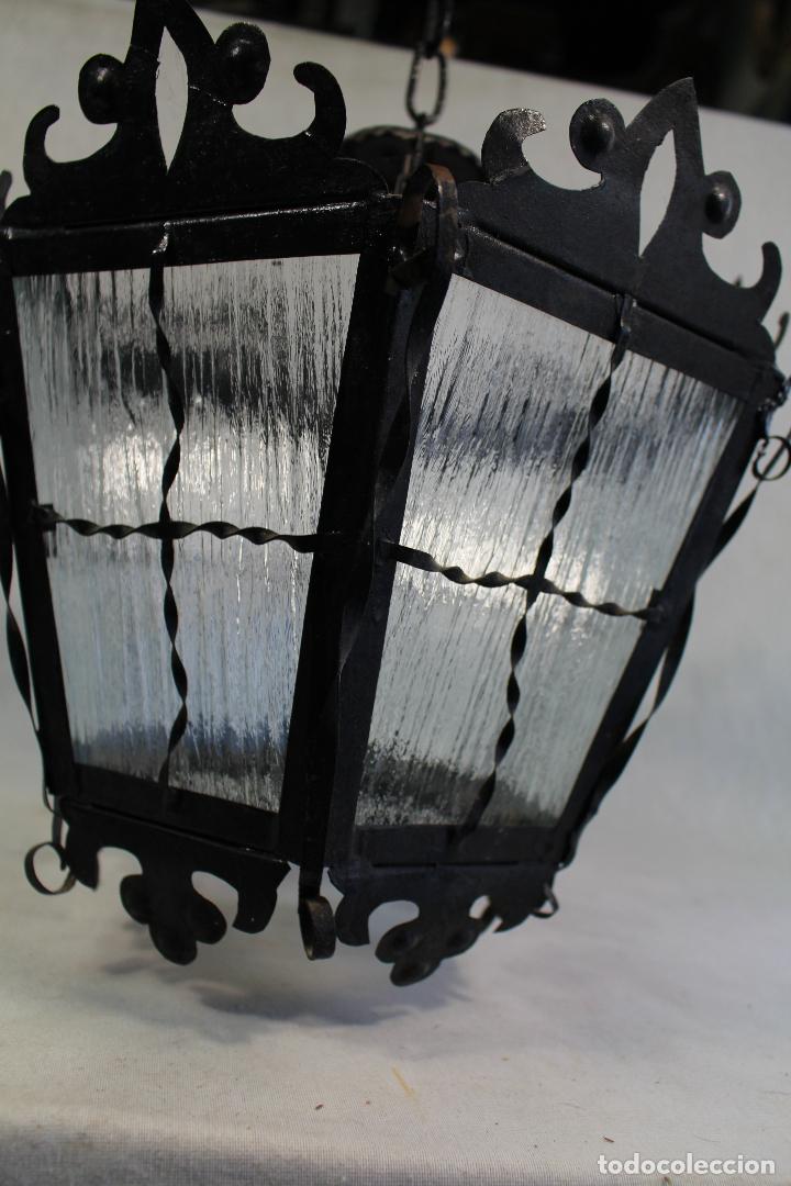 Antig&uuml;edades: farol antiguo de metal - Foto 2
