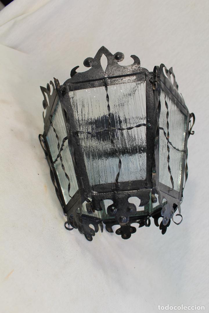 Antig&uuml;edades: farol antiguo de metal - Foto 5