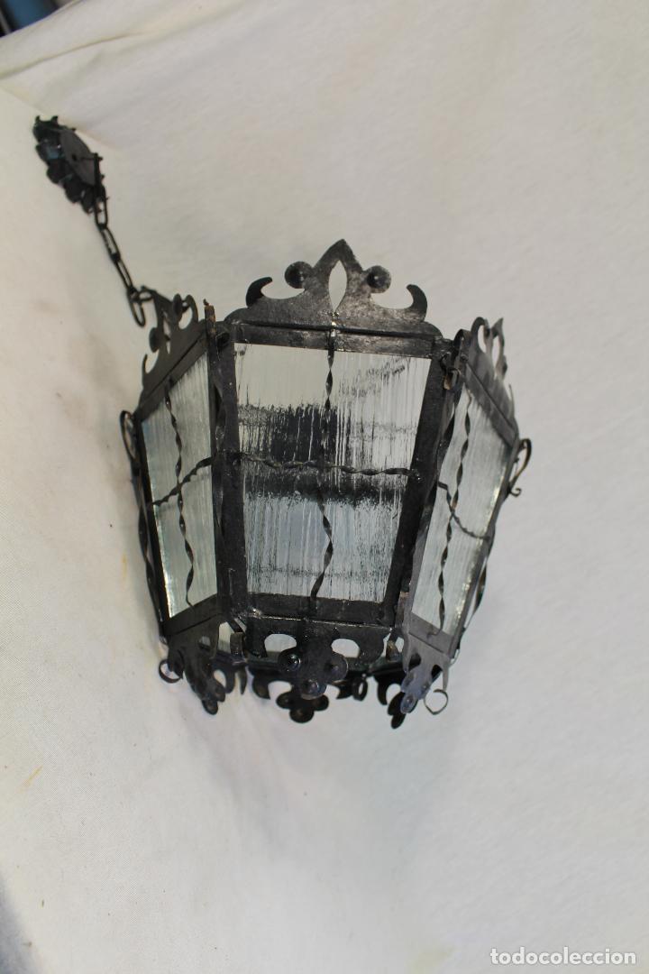 Antig&uuml;edades: farol antiguo de metal - Foto 6
