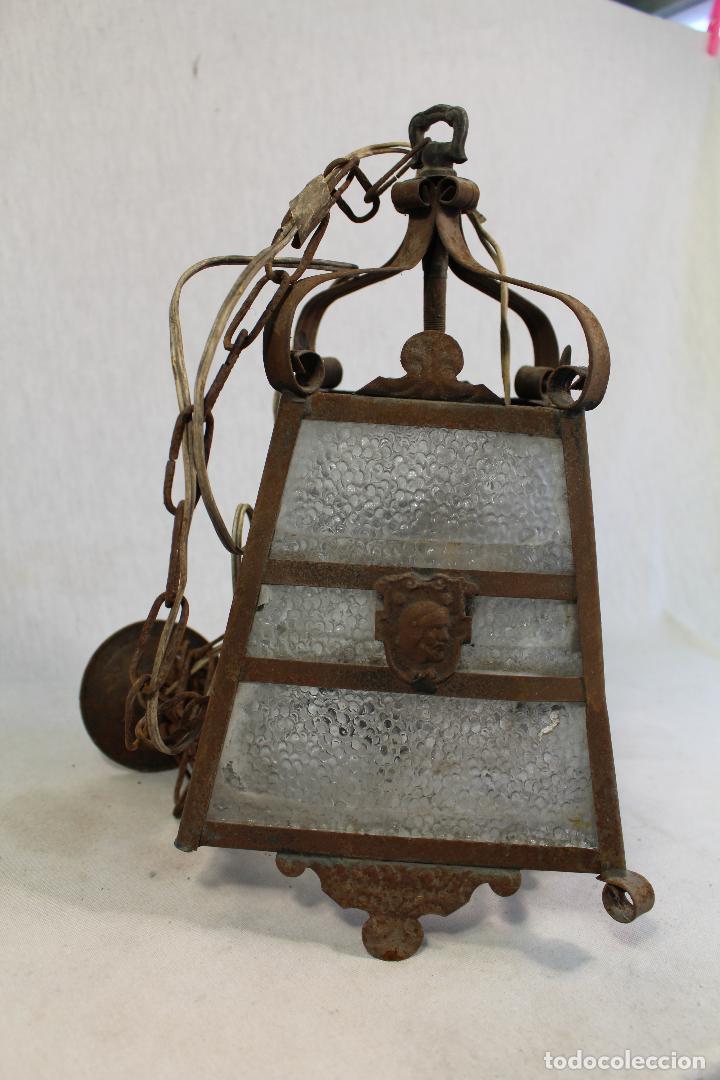 Antig&uuml;edades: farol antiguo de metal - Foto 5