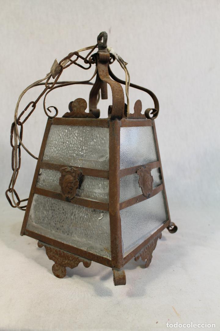 Antig&uuml;edades: farol antiguo de metal - Foto 6