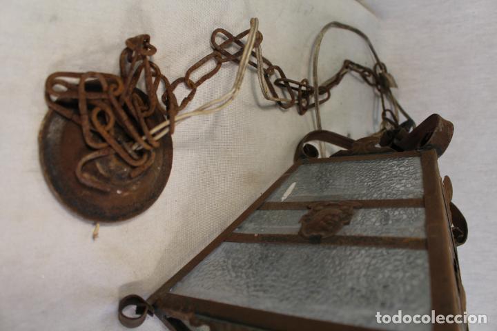 Antig&uuml;edades: farol antiguo de metal - Foto 7