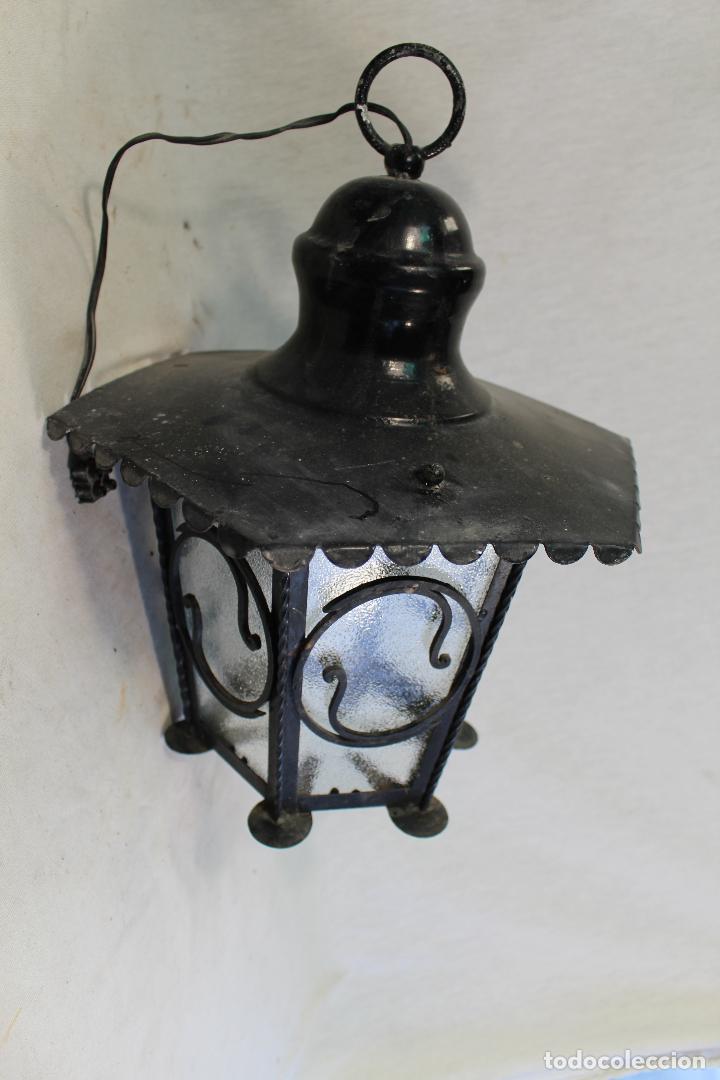Antig&uuml;edades: farol antiguo de metal - Foto 2
