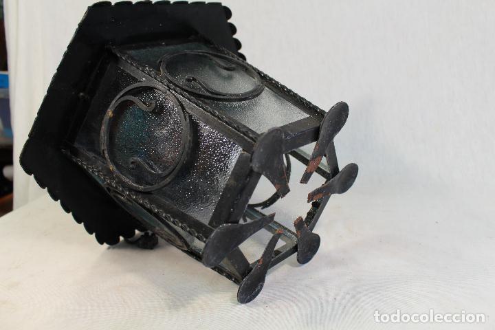 Antig&uuml;edades: farol antiguo de metal - Foto 4