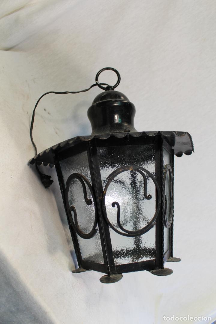 Antig&uuml;edades: farol antiguo de metal - Foto 5