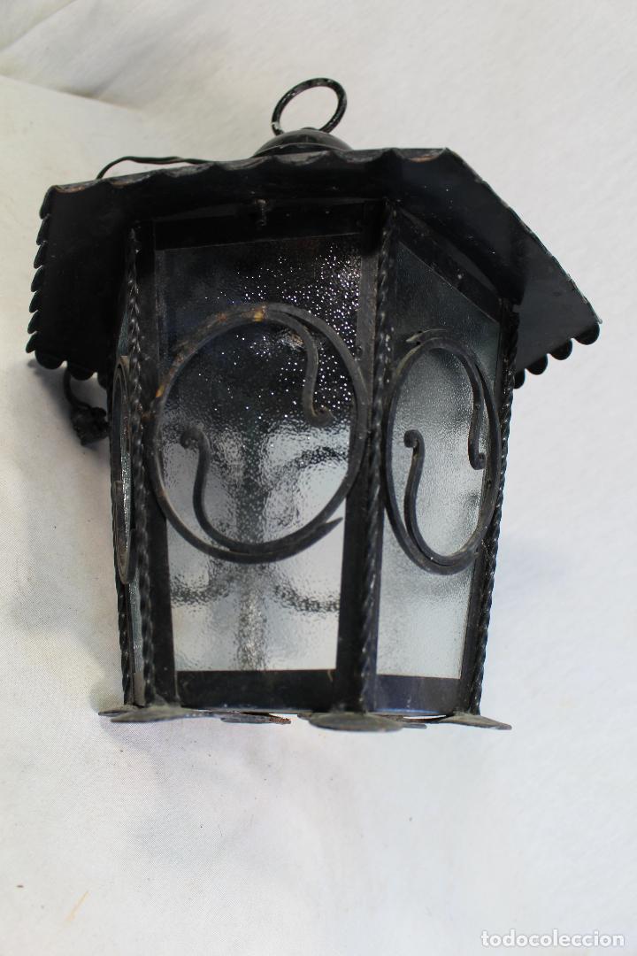 Antig&uuml;edades: farol antiguo de metal - Foto 6