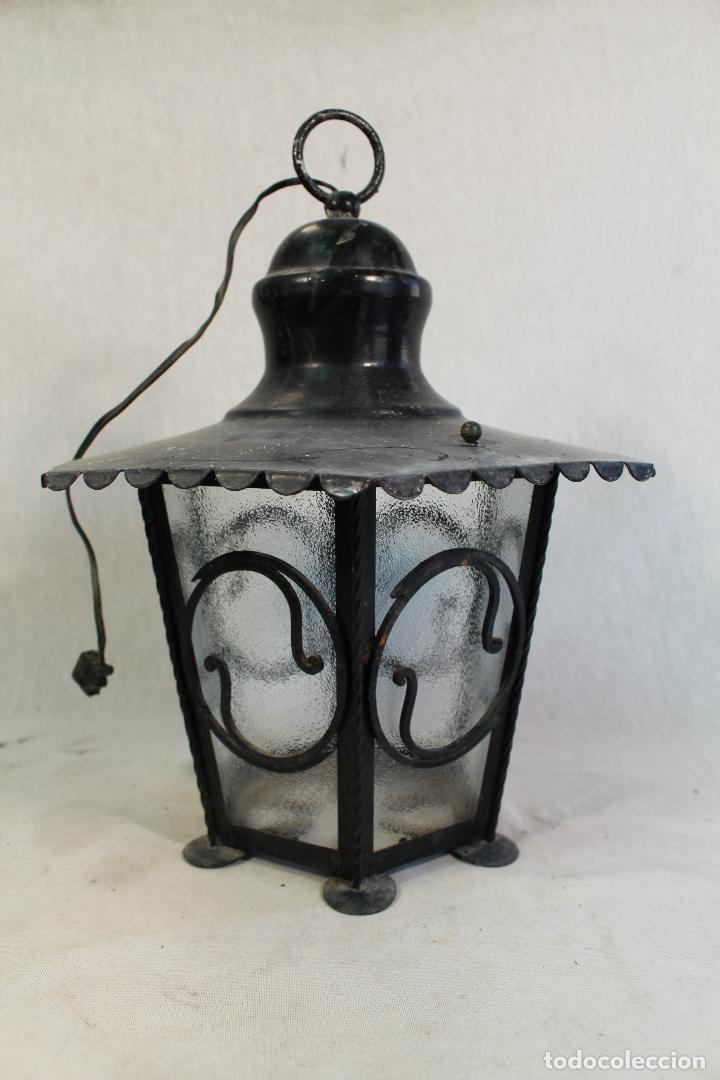Antig&uuml;edades: farol antiguo de metal - Foto 8