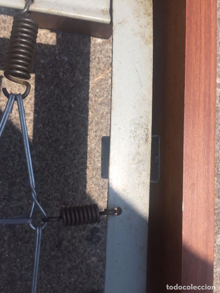 Antig&uuml;edades: CAMA MADERA Y SOMIER MUELLES PIKOLIN - Foto 8