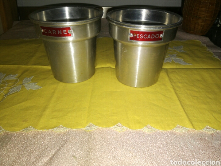 Antig&uuml;edades: Recipientes para el aceite de aluminio - Foto 1