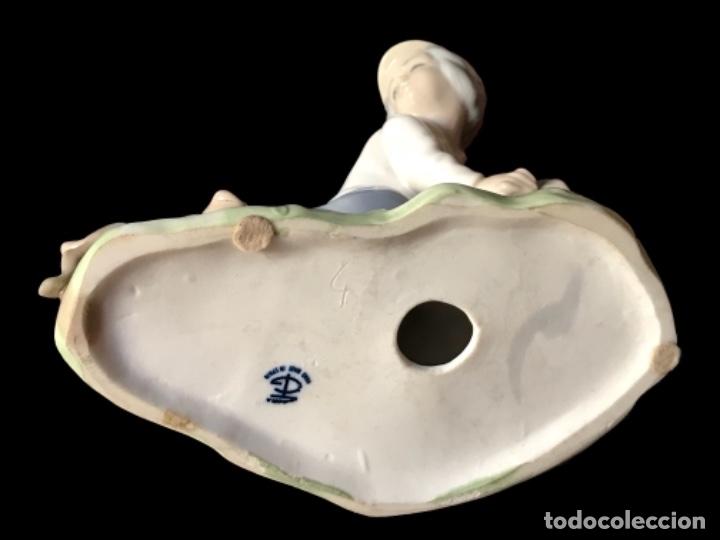 Antig&uuml;edades: ni&ntilde;o con perro,tengra, impecable, 15 x 15 x 9 - Foto 2