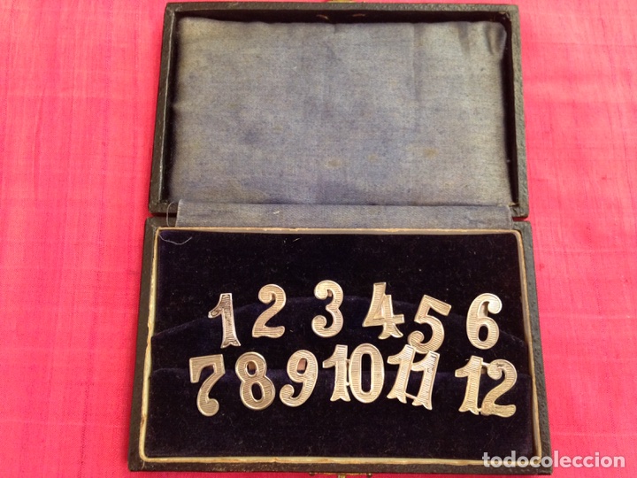 Antig&uuml;edades: N&uacute;meros de plata con estuche - Foto 1