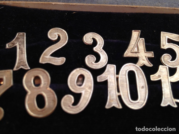 Antig&uuml;edades: N&uacute;meros de plata con estuche - Foto 4