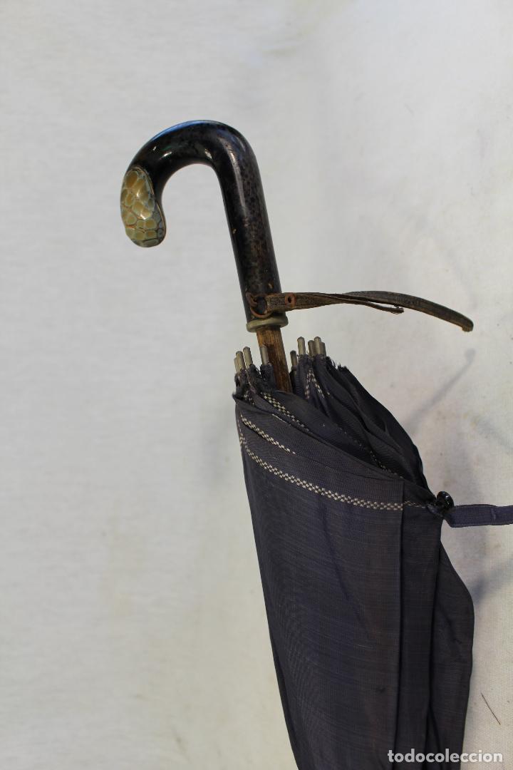 Antig&uuml;edades: praguas antiguo con mango de piel - Foto 1