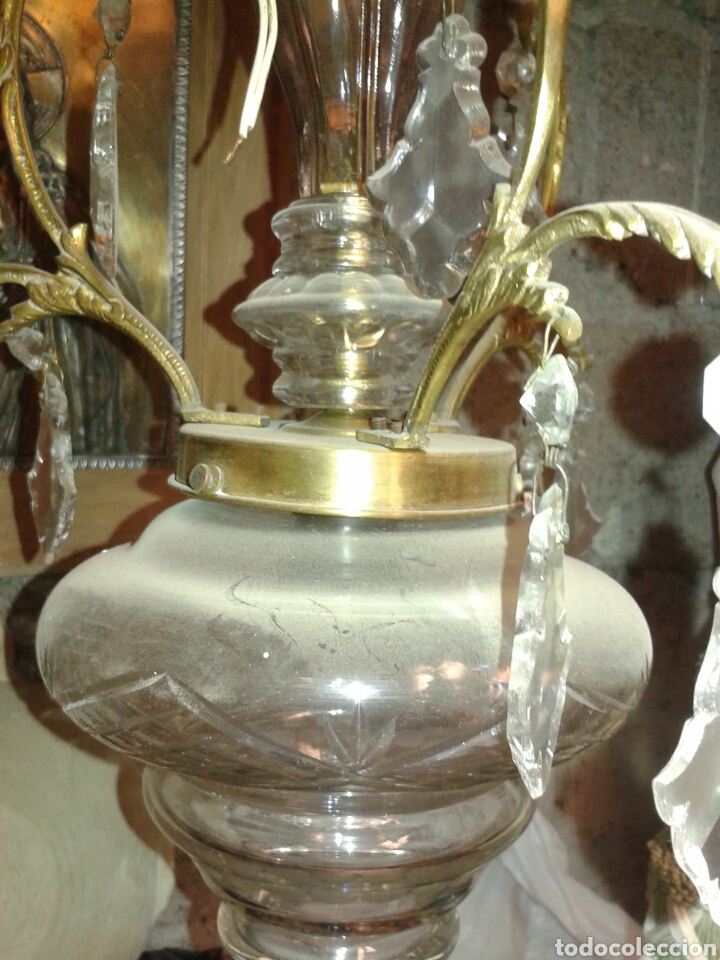 Antig&uuml;edades: LAMPAR TULIPA CENTRAL - Foto 3