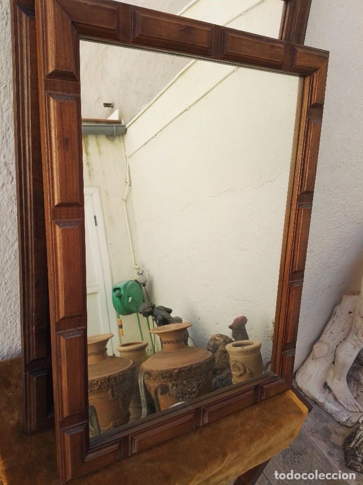 Antig&uuml;edades: Espejo de madera, gran tama&ntilde;o - Foto 1