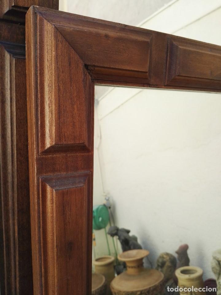 Antig&uuml;edades: Espejo de madera, gran tama&ntilde;o - Foto 2