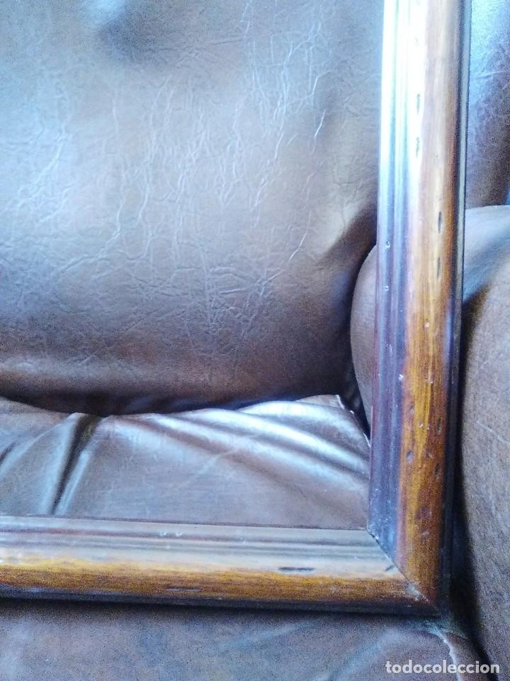 Antig&uuml;edades: Marco en dos tonos de madera,s.XX - Foto 3