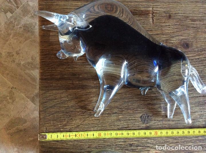 Antig&uuml;edades: Lote de 2 Toros. &iquest; Murano ? &iquest; Baccarat ? - Foto 2