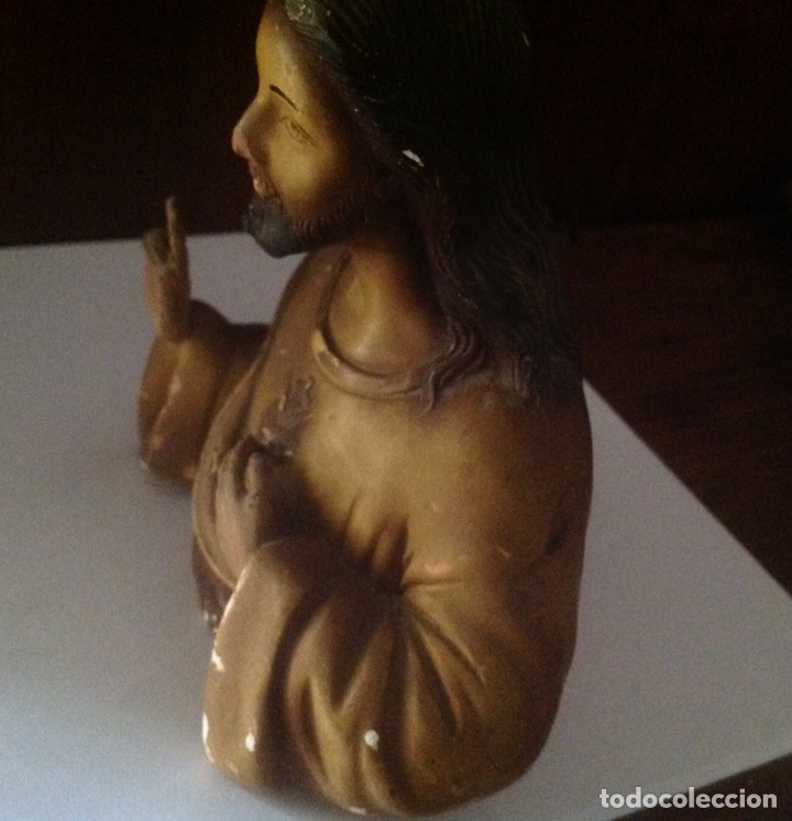 Antig&uuml;edades: ANTIGUO BUSTO CORAZ&Oacute;N DE JESUS. - Foto 9