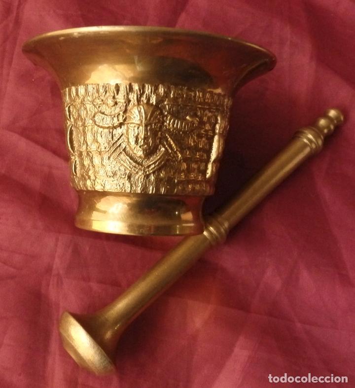 Antig&uuml;edades: ALMIREZ O MORTERO SIGLO XIX EN BRONCE - Foto 2