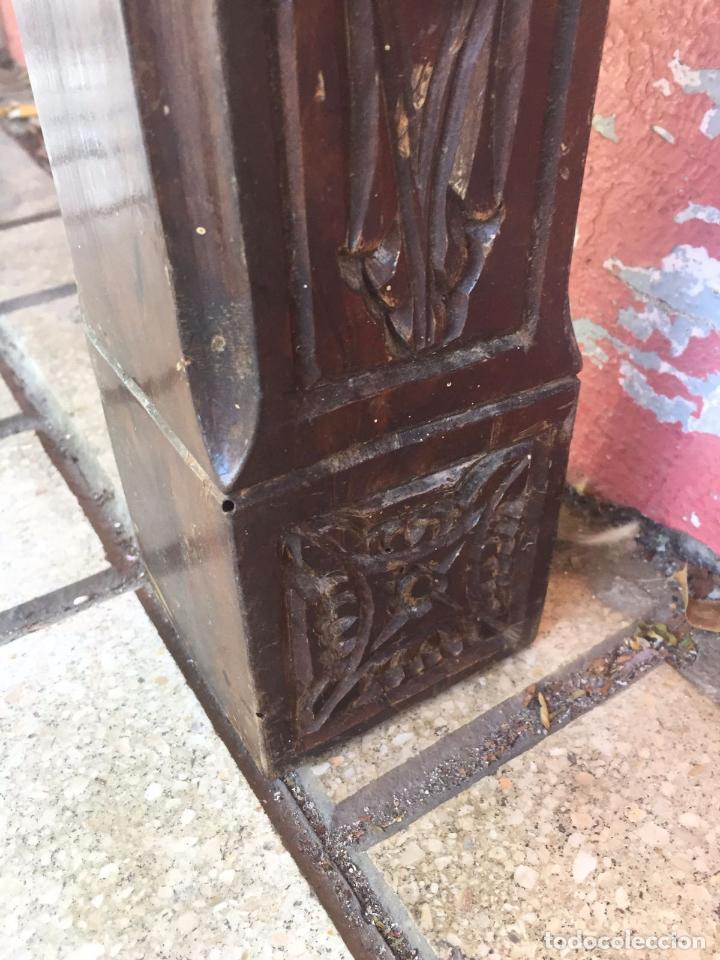 Antig&uuml;edades: MESA M&Aacute;RMOL Y MADERA TALLADA - Foto 2