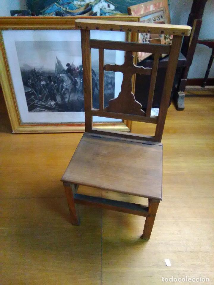 Antig&uuml;edades: Antigua silla reclinatorio - Foto 5