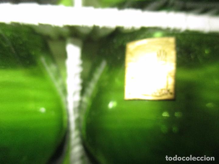 Antig&uuml;edades: caja con seis vasos de cristal soplado - Foto 3
