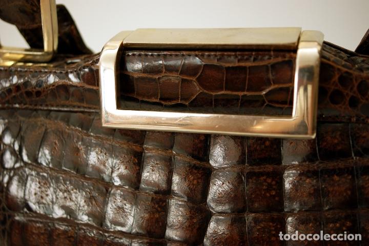 Antig&uuml;edades: BOLSO EN PIEL - A&Ntilde;OS 80 - Foto 6