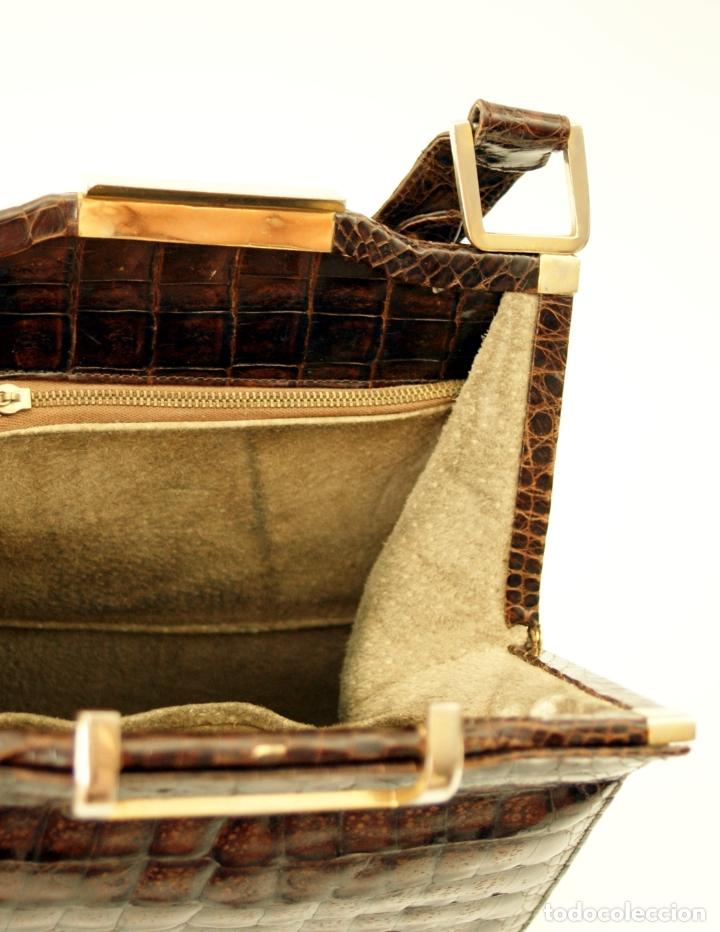 Antig&uuml;edades: BOLSO EN PIEL - A&Ntilde;OS 80 - Foto 7