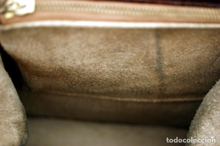 Antig&uuml;edades: BOLSO EN PIEL - A&Ntilde;OS 80 - Foto 8