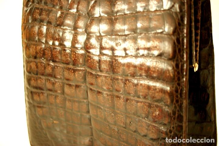Antig&uuml;edades: BOLSO EN PIEL - A&Ntilde;OS 80 - Foto 9