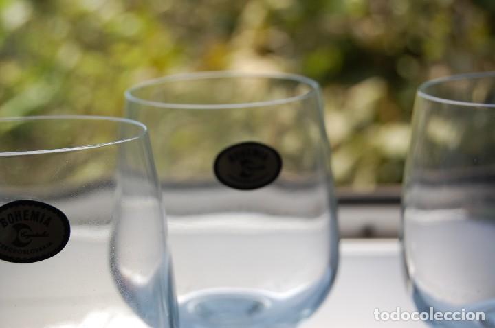 Antig&uuml;edades: 6 copas de cristal tallado. - Foto 5