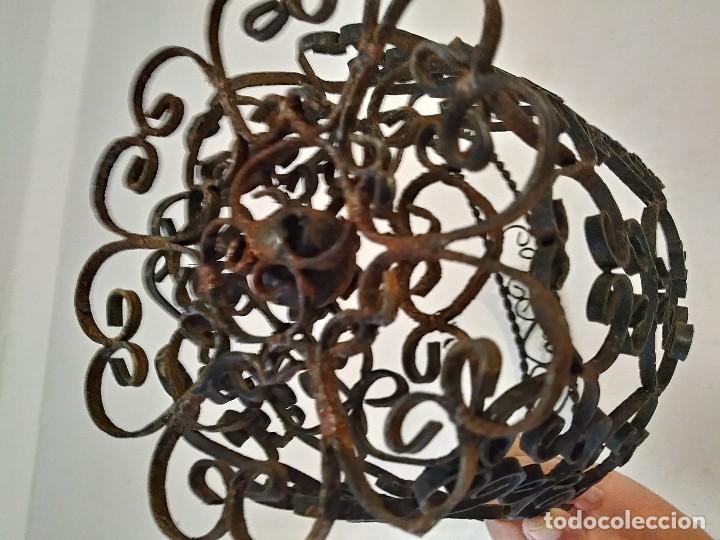 Antig&uuml;edades: antiguo macetero de hierro forjado - Foto 14