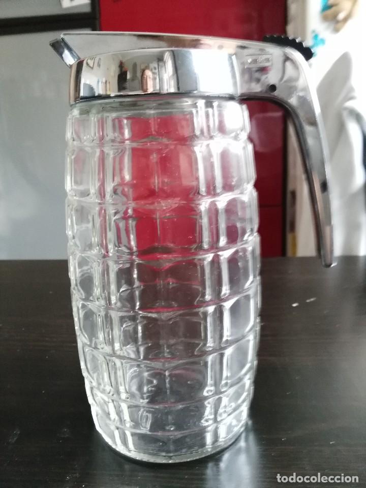 Antig&uuml;edades: jarra cristal vintage. VALIRA 1930 tapa cromatica