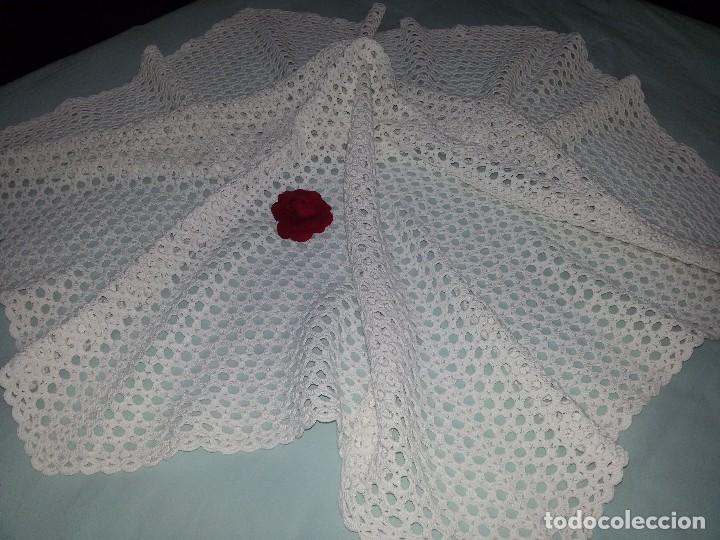 Antig&uuml;edades: GRAN CENTRO DE MESA O MANTEL-Hexagonal, BB - Foto 1